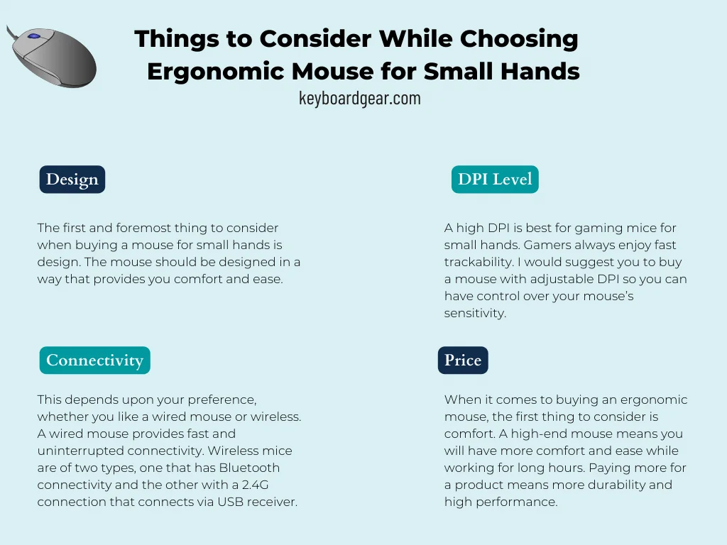 Things to Consider While Choosing Ergonomic Mouse for Small Hand