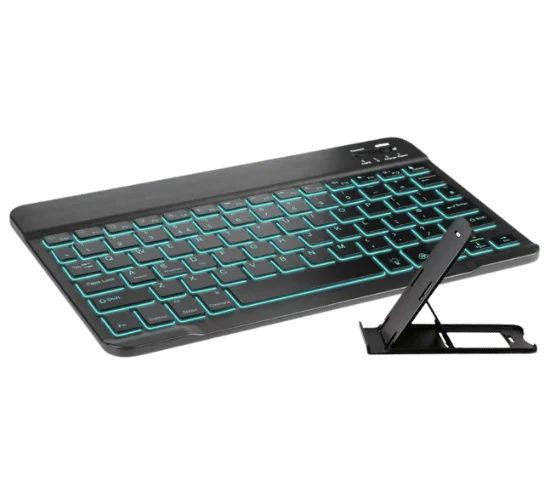 Portable Ultra-Slim 7 Colors Backlit Wireless Bluetooth Keyboard