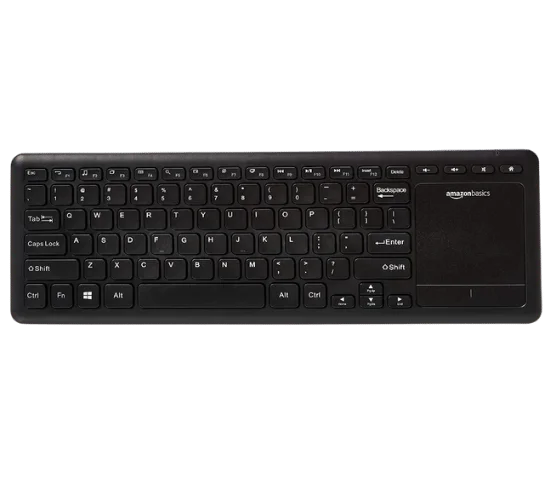 Amazon Basics Wireless Keyboard with Touchpad for Smart TV