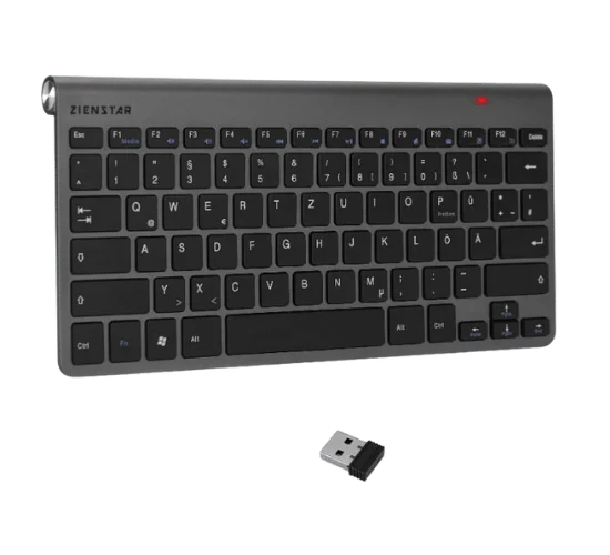 Zienstar-2.4Ghz Mini Wireless Keyboard