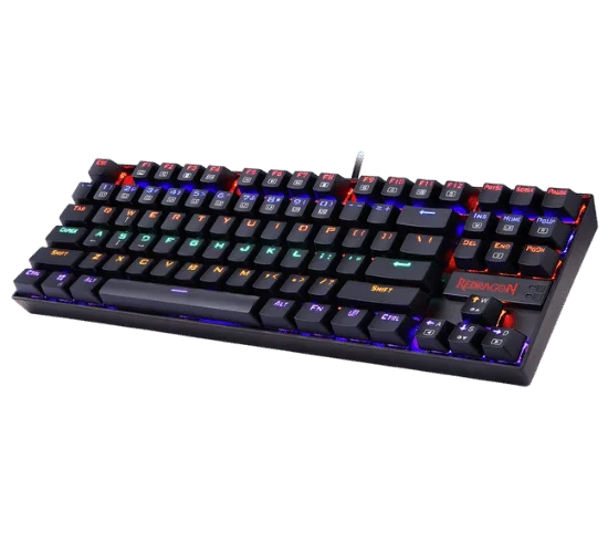 Redragon Kumara K552 Rainbow LED Backlit TKL Tenkeyless Mechanical Gaming Keyboard