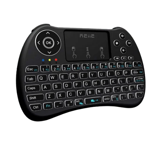 REIIE H9+ Backlit Wireless Mini Handheld Remote Keyboard